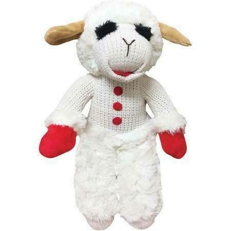 Multipet Standing Lamb Chop Dog Toy - 13in