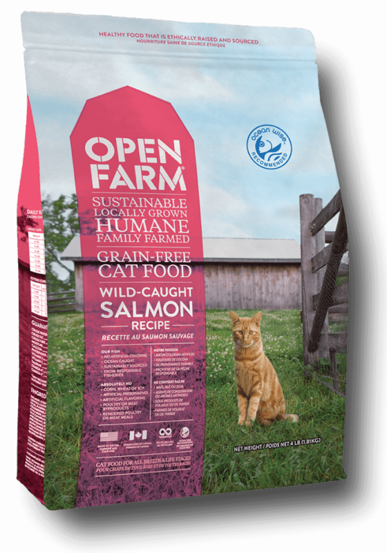 Open Farm Wild-Caught Salmon Recipe Grain-Free Dry Cat Food - 4 Pound