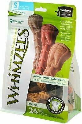 WHIMZEES Brushzees Dental Dog Treats - Small - 24 Piece