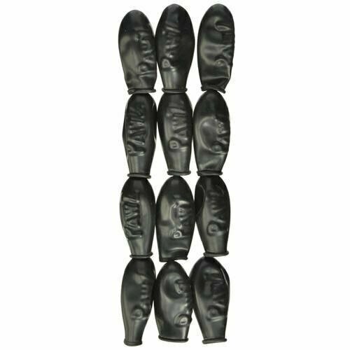 Pawz, Natural Rubber Waterproof Dog Boots Black Tiny, up to 1