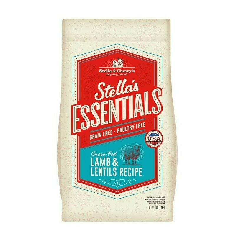 Stella &amp; Chewy&#39;s Essentials Grain-Free Lamb &amp; Lentils Dry Dog Food - 3 Pound