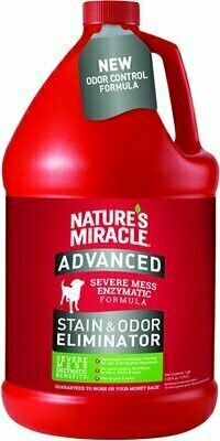 Nature&#39;s Miracle Dog Advanced Stain &amp; Odor Remover - 1 Gallon