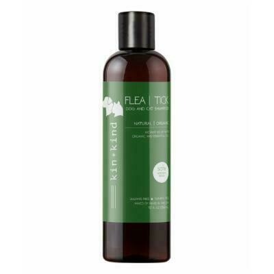 Kin+kind Flea &amp; Tick Dog &amp; Cat Shampoo, 12 oz.