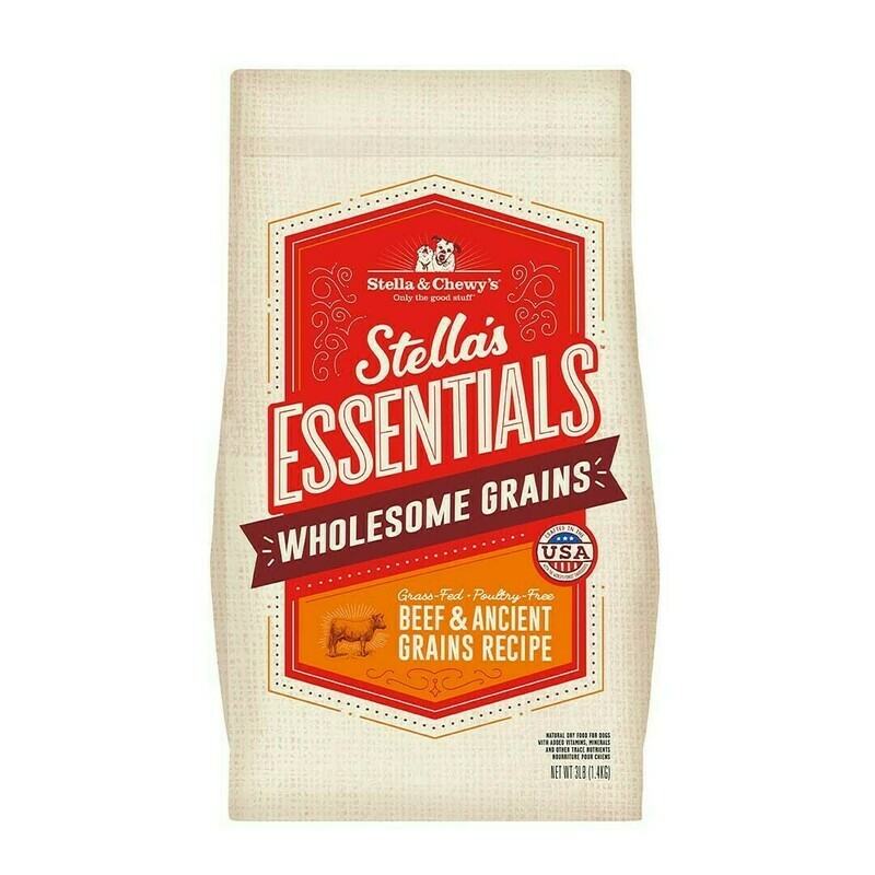 Stella &amp; Chewy&#39;s Essentials Wholesome Grains Beef &amp; Ancient Grains Dry Dog Food - 3 Pound