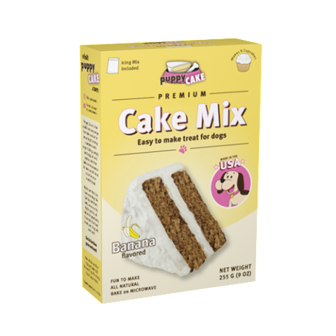 Puppy Cake Cake Mix Banana Flavored Dog Treats - 9 oz.