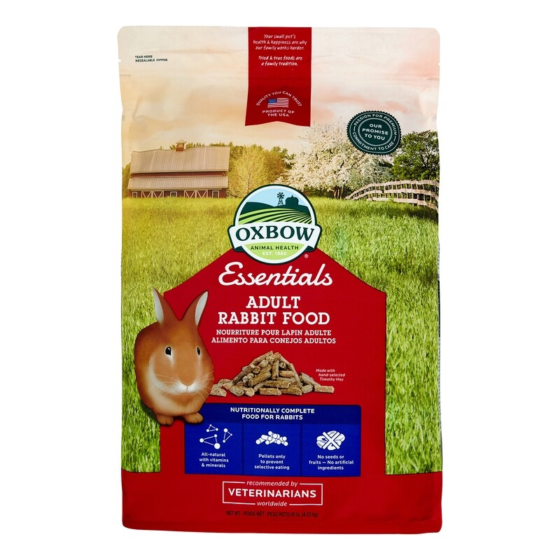 Oxbow Animal Health Bunny Basics Essentials Adult Rabbit Food, 10 Lb