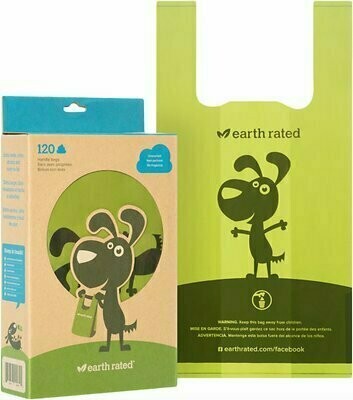 Earth Rated PoopBags Handle Bags - Unscented (120 count)