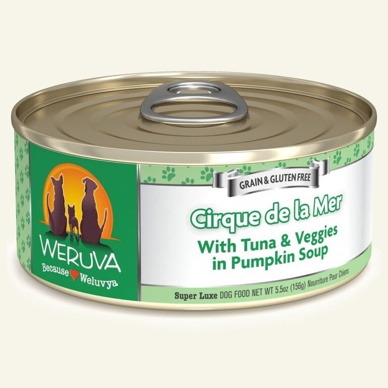 Weruva Dog Classic Cirque De La Mer with Tuna &amp; Veggies in Pumpkin Soup Grain-Free Wet Dog Food - 5.5 oz.