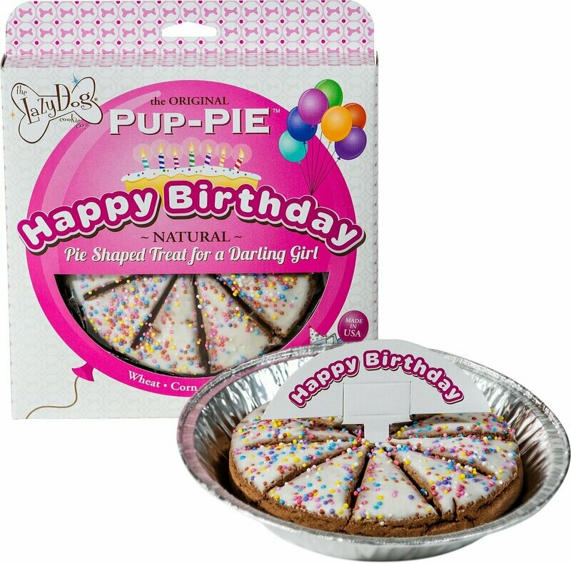Lazy Dog Cookie Happy Birthday Pup Pie Girl