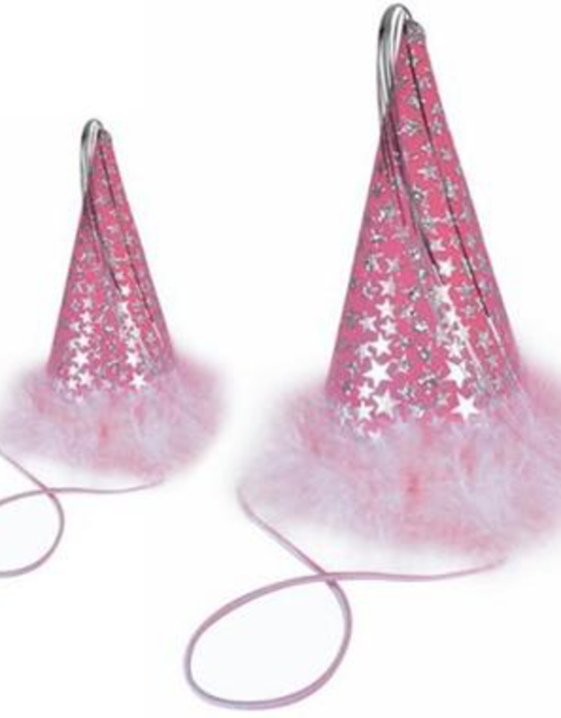 Charming Pet Party Hat Pink Small