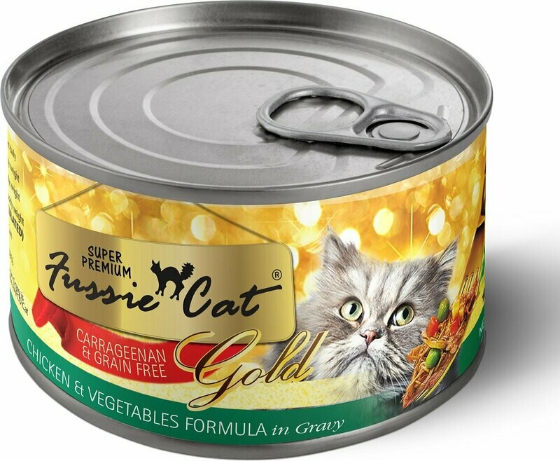 Fussie Cat Super Premium Chicken with Vegetables Formula Grain-Free Canned Cat Food - 2.82 oz.