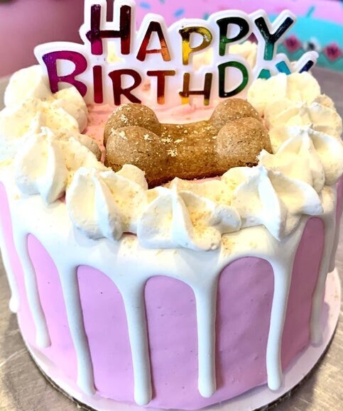 Happy Birthday Drip Cake 4”
