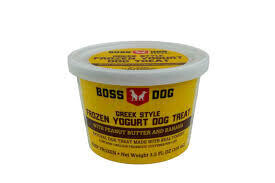 Boss Dog Greek Style Frozen Yogurt Pet Treat PB/Banana Single