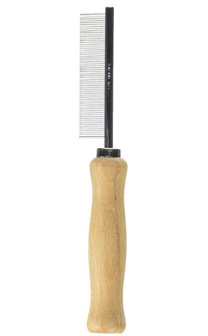 Safari Flea Comb with Wood Handle
