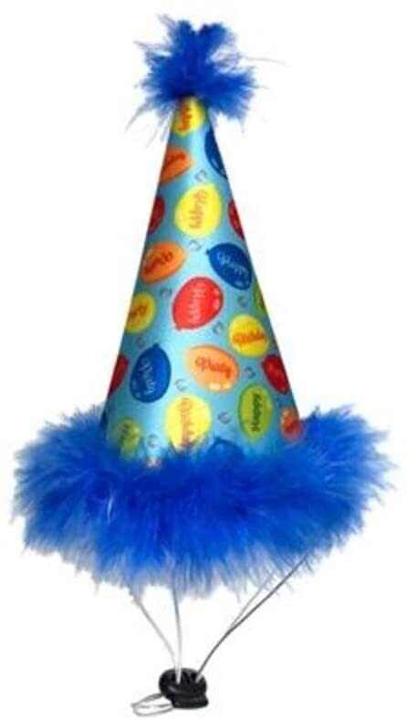 H&amp;K Party Hat Party Time Blue Large
