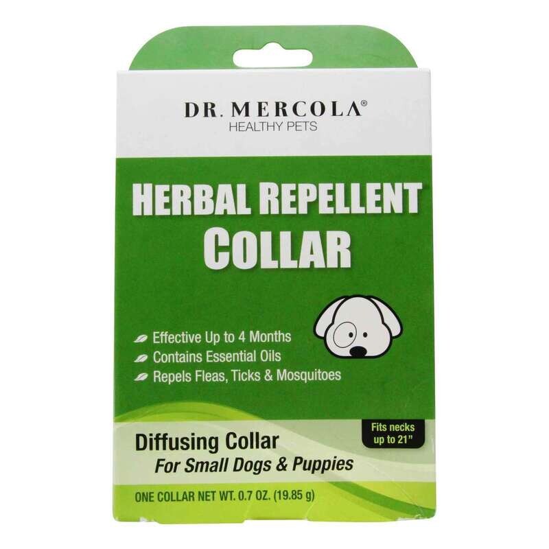 Dr. Mercola Herbal Repellent Collar for Small Dogs and Puppies (Fits Necks up to 21”)