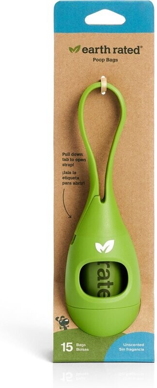 Earth Rated Poop Bag Holder with Unscented Roll