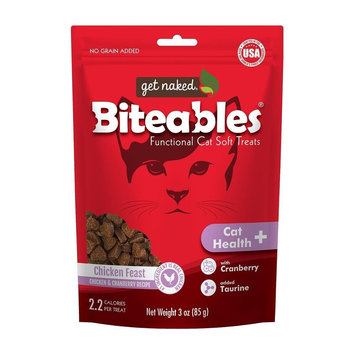 Get Naked Biteables Cat Health Chicken Feast 3oz