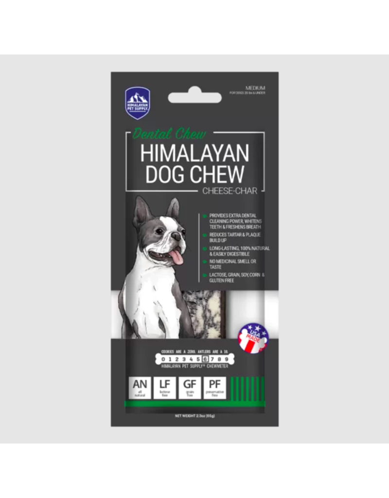 Himalayan Cheese-Char Dental Dog Chew Medium 2.3oz