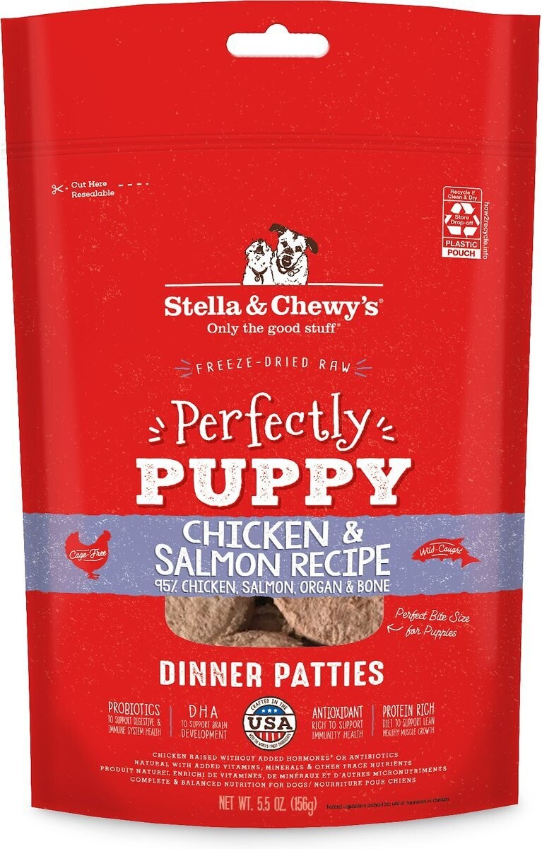 Stella &amp; Chewy's Freeze-Dried Puppy Chicken/Salmon Dinner 5.5 oz.