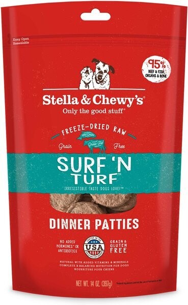 Stella &amp; Chewy&#39;s 5.5 oz. Freeze Dried Surf &#39;N Turf Dinner