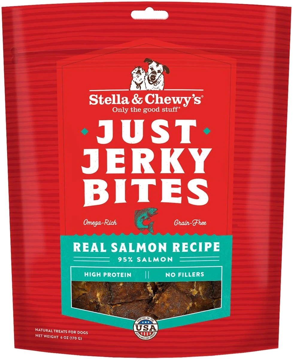 Stella &amp; Chewy&#39;s Just Jerky Bites Real Salmon Recipe 6oz