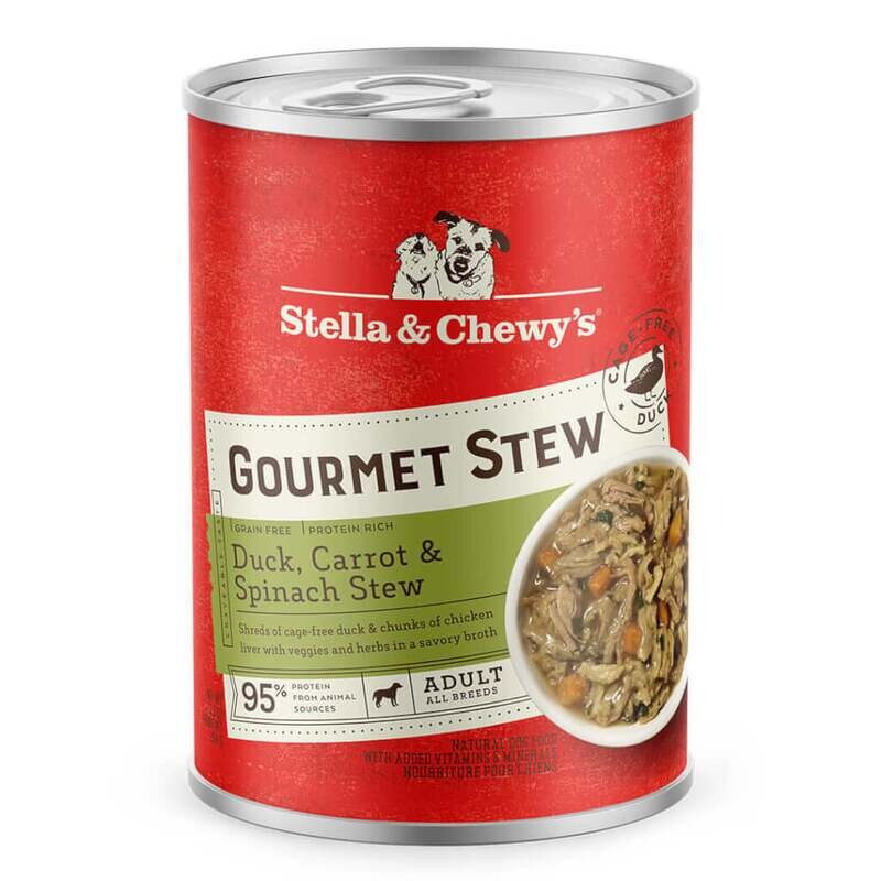 Stella &amp; Chewy&#39;s Dog Gourmet Stew Duck, Carrot &amp; Spinach 12.5oz