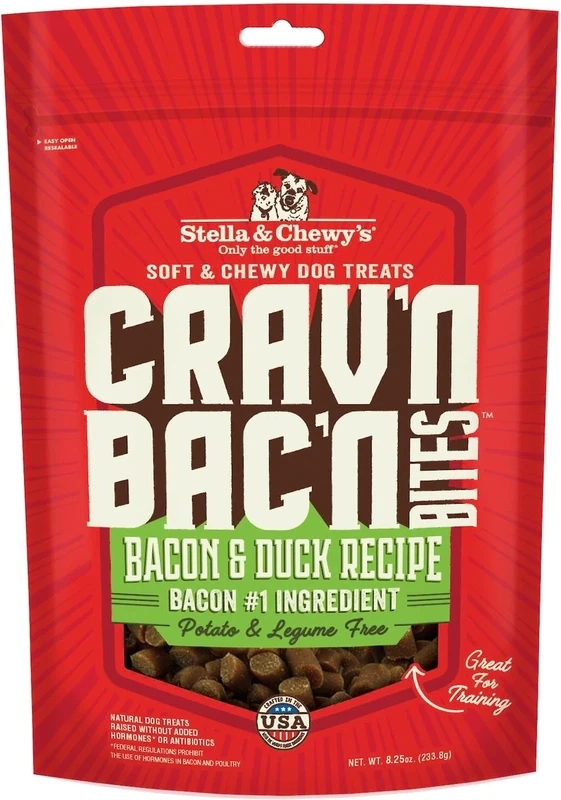 Stella &amp; Chewy’s Crav’N Bac’N Bites Bacon and Duck Recipe 8.25 oz