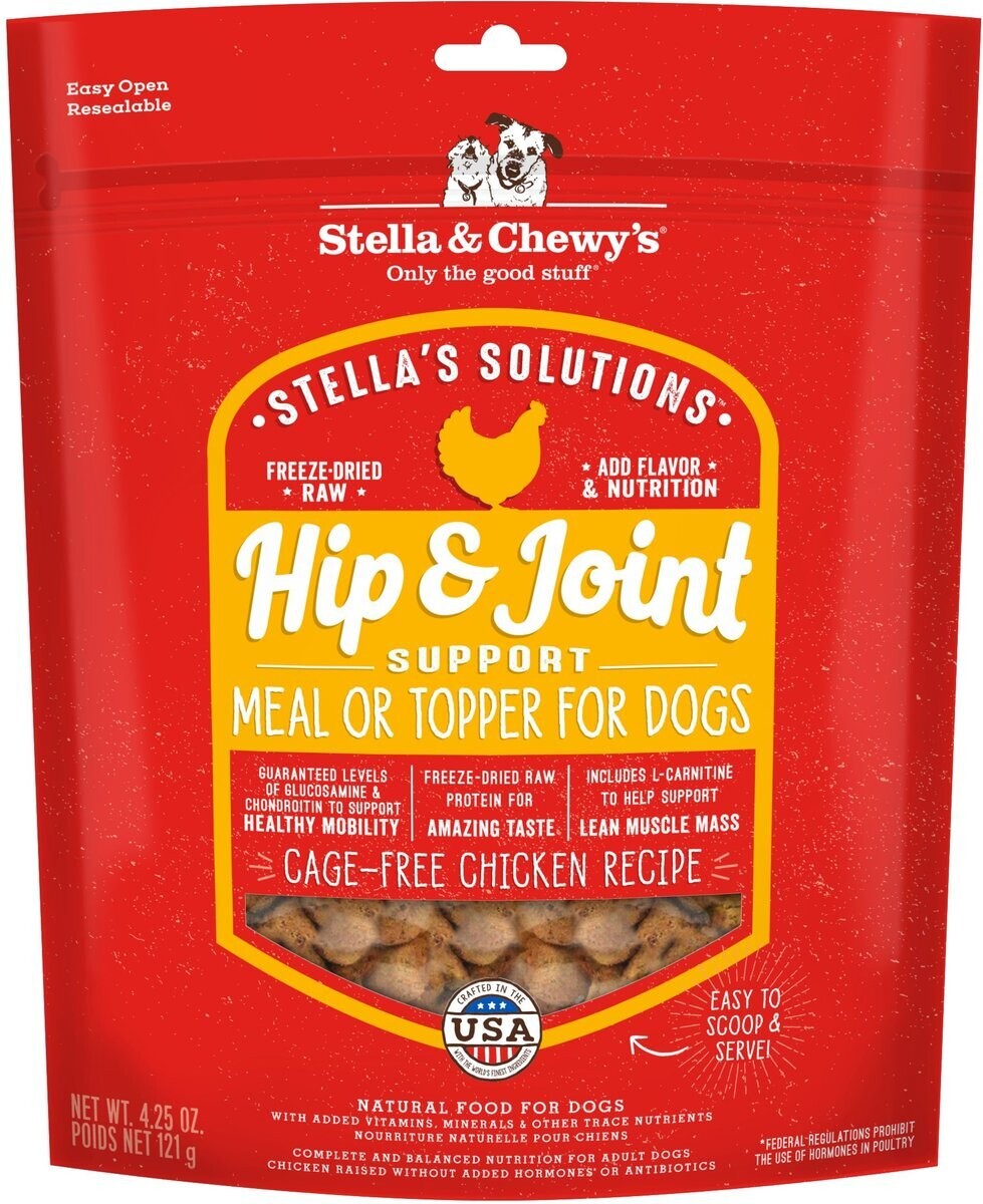 Stella &amp; Chewy&#39;s Stella&#39;s Solutions Hip &amp; Joint Support Freeze-Dried Raw Cage-Free Chicken 4.25oz