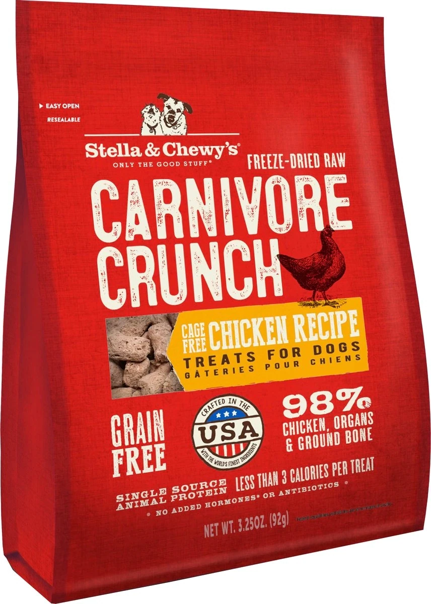 Stella &amp; Chewy Freeze Dried Carnivore Crunch Chicken 3.25oz.