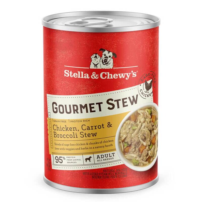 Stella &amp; Chewy&#39;s Dog Gourmet Stew Chicken, Carrot &amp; Broccoli 12.5oz