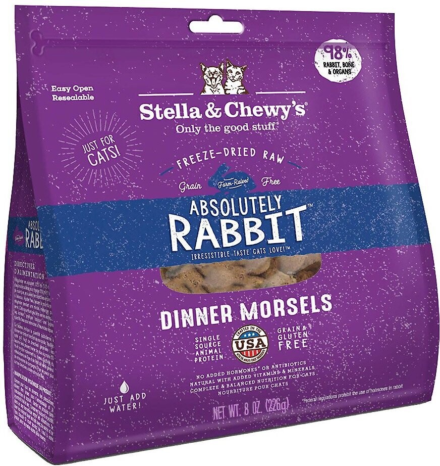 Stella &amp; Chewy&#39;s Freeze-Dried Absolutely Rabbit Dinner for Cats 8oz