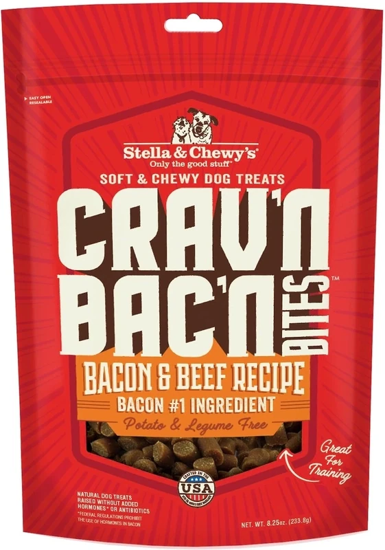 Stella &amp; Chewy’s Crav’N Bac’N Bites Bacon and Beef 8.25 oz