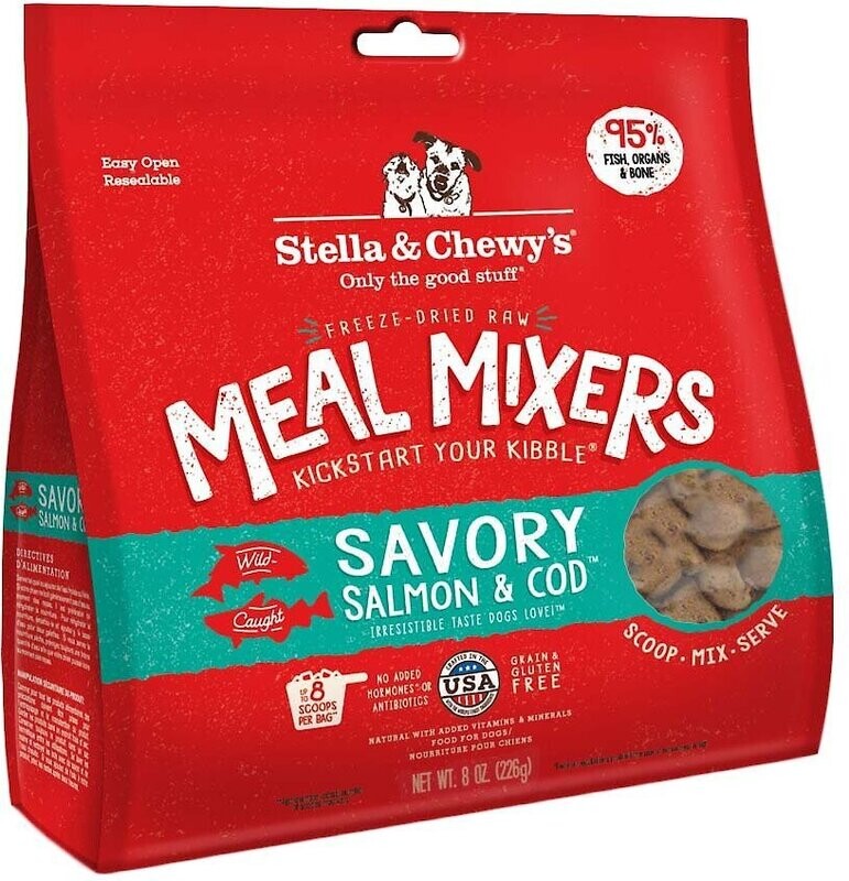 Stella &amp; Chewy’s Meal Mixers Savory Salmon &amp; Cod 8 oz