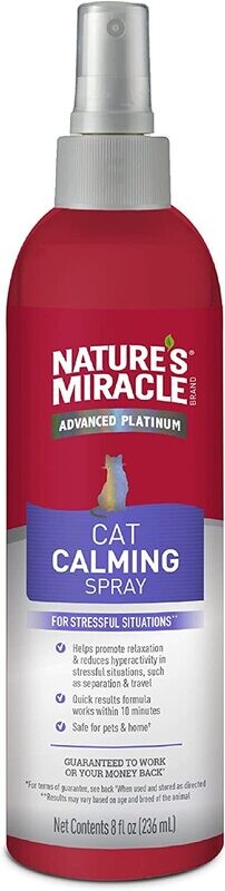 Nature&#39;s Miracle Just For Cats No Stress Calming Spray 8 oz