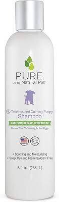 Pure Naturals Pet Tearless and Calming Puppy Natural Shampoo w/Lavender Oil 8oz
