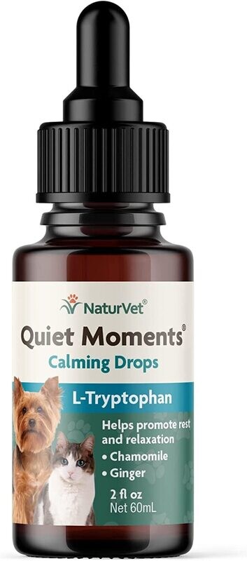 NaturVet Quiet Moments Calming Drops for Cats &amp; Dogs 2 oz.