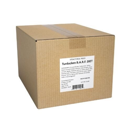 Steve&#39;s Raw Frozen Patties Dog &amp; Cat Food - Turducken 20lb