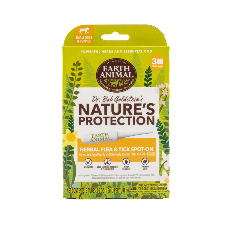 Earth Animal Dog Herbal Spot-On Flea and Tick - Small