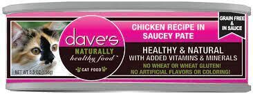 Dave&#39;s Cat Grain Free Saucey Chicken 5.5oz