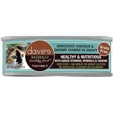 Dave’s Shredded Chicken &amp; Shrimp Dinner in Gravy 2.8oz