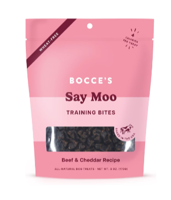 Bocce&#39;s Bakery Everyday Say Moo Training Bites Dog Treats 6oz.