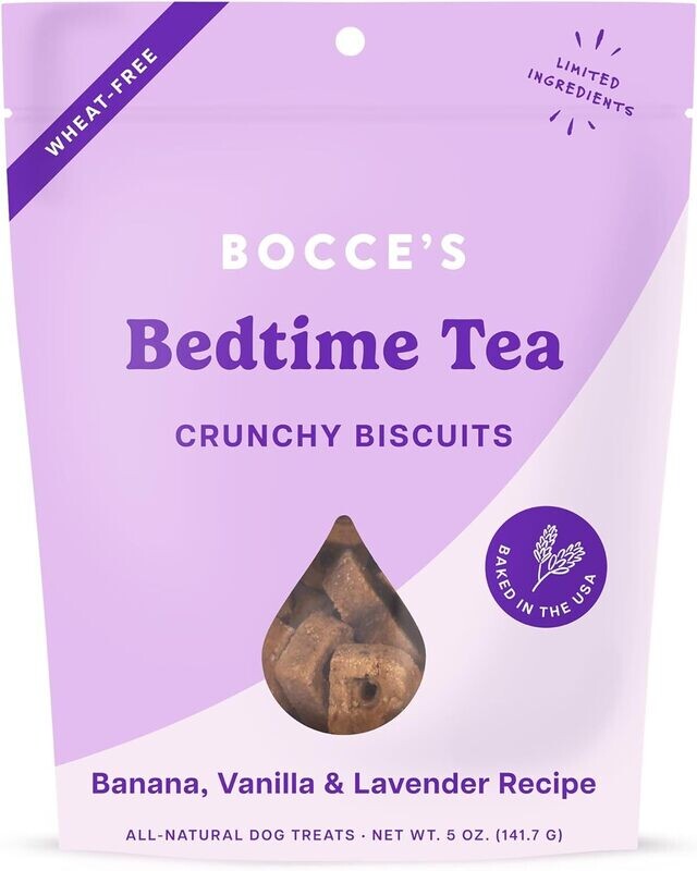 Bocce&#39;s Bakery Dog Bedtime Tea Crunchy Biscuits 5oz