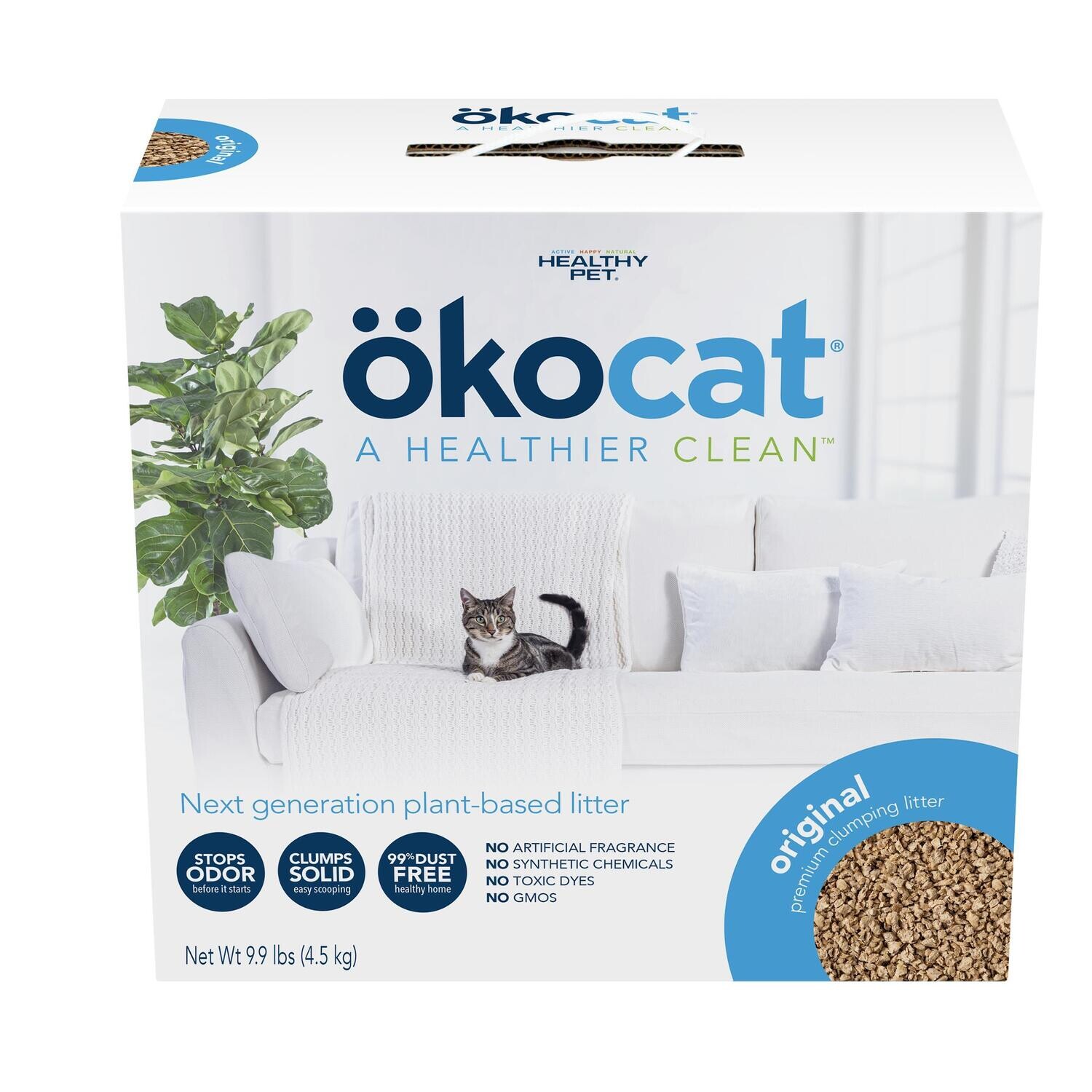 Okocat Original Clumping Wood Cat Litter 9lb