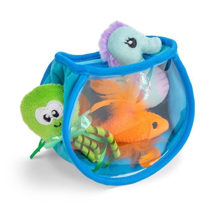 Catstages Hide &amp; Seek Fish Bowl Interactive Cat Puzzle Toy, Small