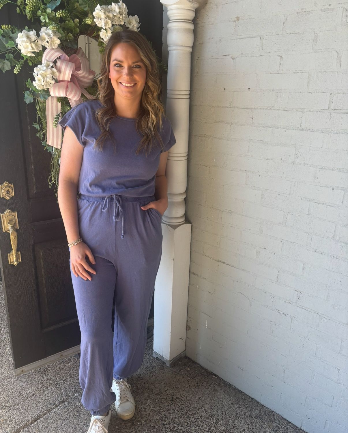 AD5494 Dusty Indigo Jumpsuit