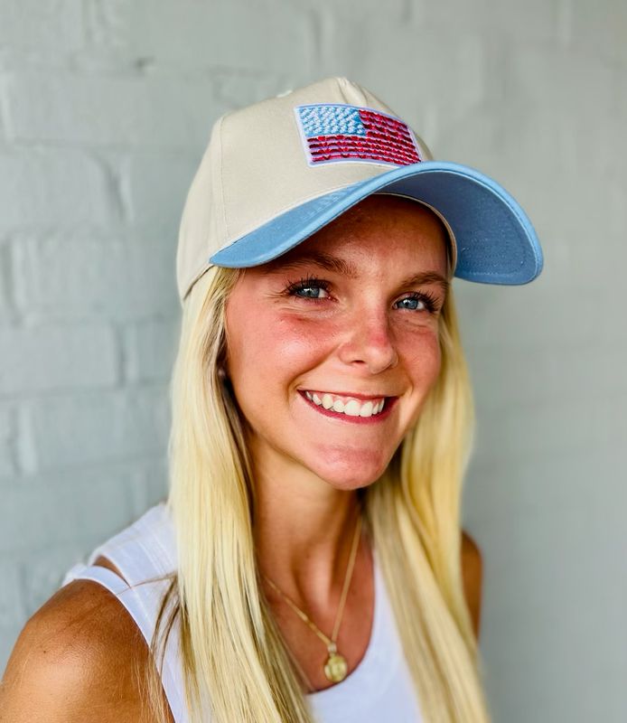 Flag trucker hat