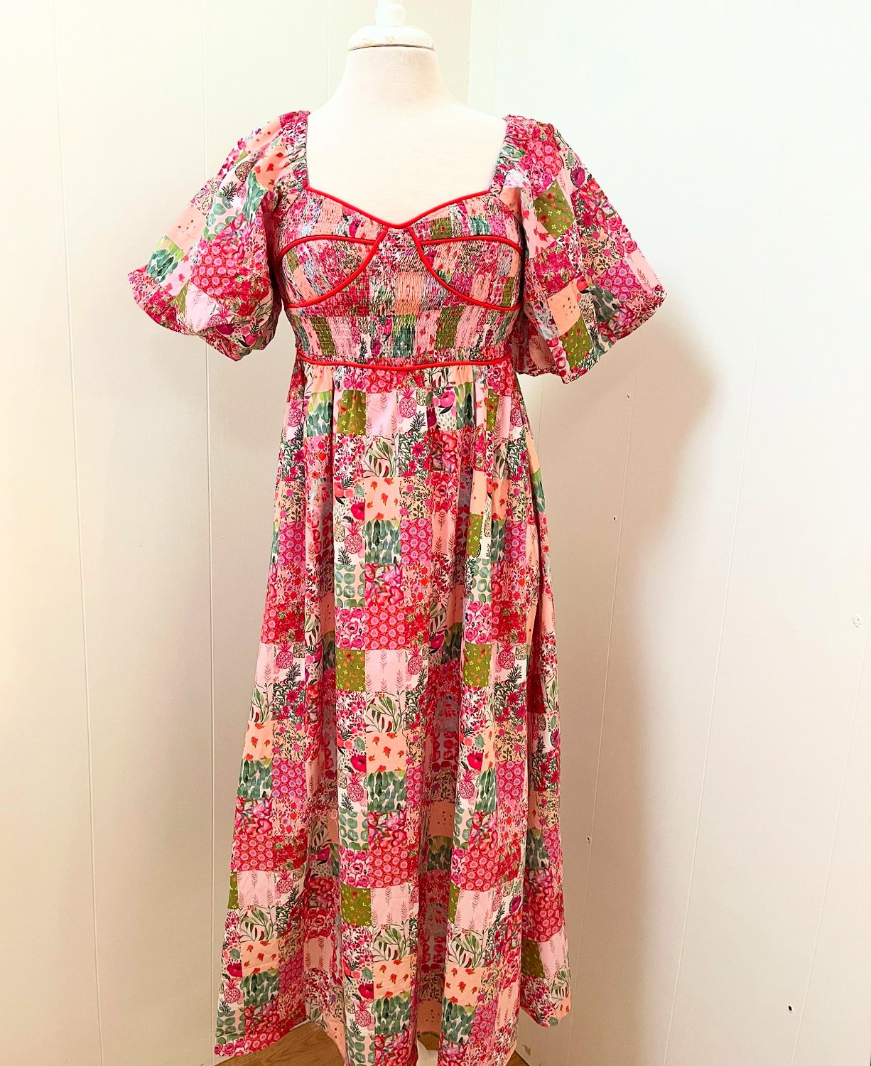 AD5544 Floral Midi Dress