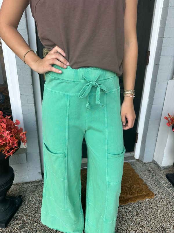 AD5615 Mineral Washed Terry Knit Pants