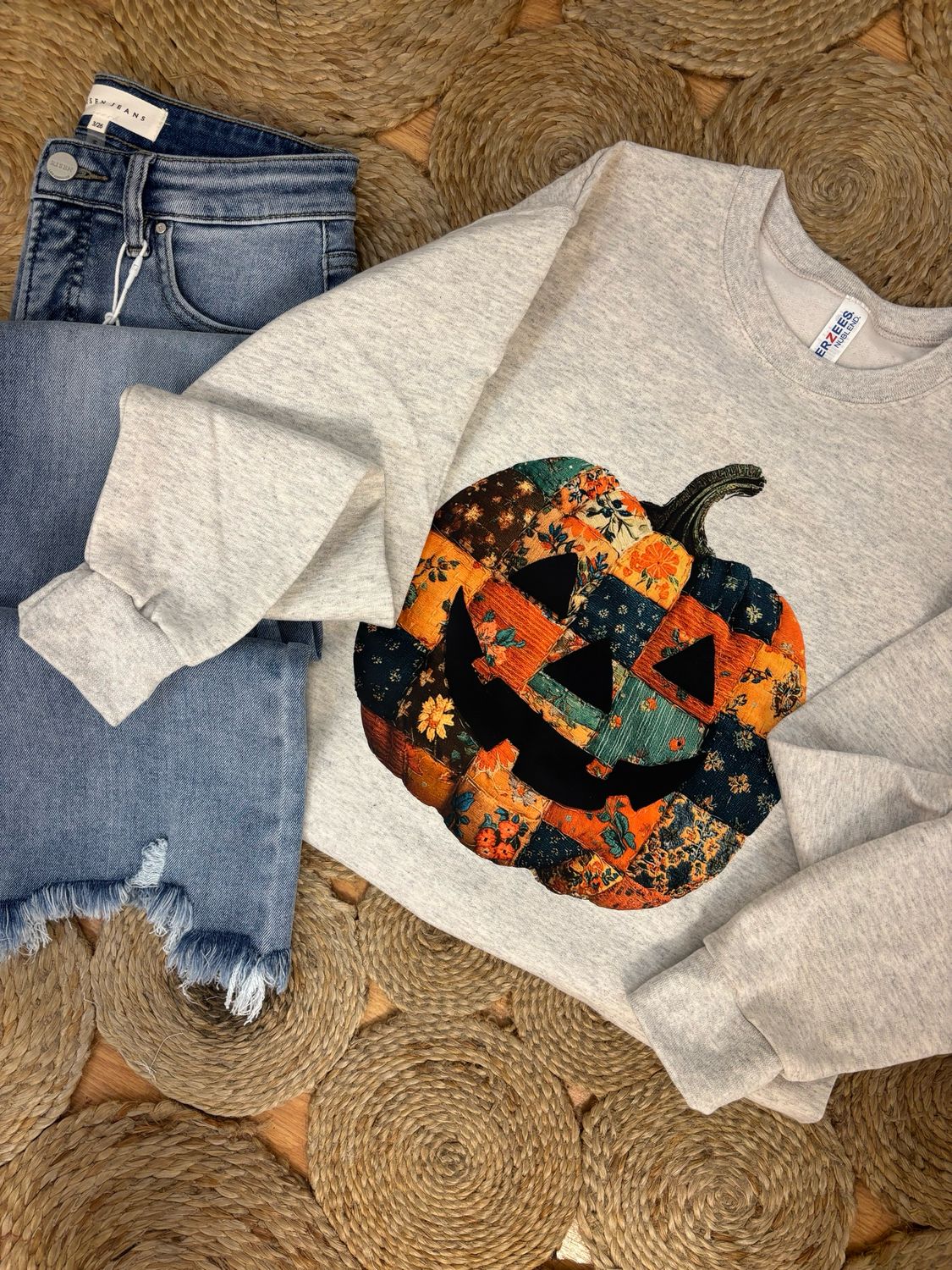 AD5629 Quilted Pumpkin Sweatshirt